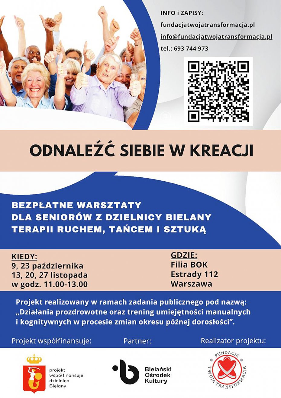 Bezpatne warsztaty dla seniorw na Bielanach